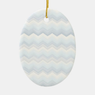 Adorno De Cerámica Chevron acuático de Ocean Shades