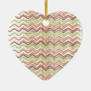 Adorno De Cerámica Chevron ZigZag con escrúpulos picantes