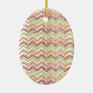 Adorno De Cerámica Chevron ZigZag con escrúpulos picantes