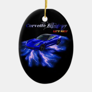 Adorno De Cerámica Chevy: Pastinaca 2013 del Corvette