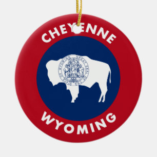Adorno De Cerámica Cheyenne Wyoming