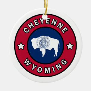Adorno De Cerámica Cheyenne Wyoming