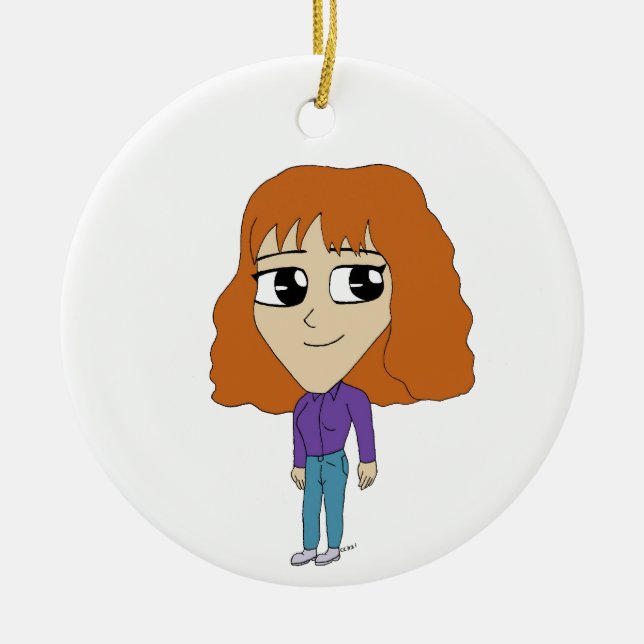 Adorno De Cerámica chibi (Frente)
