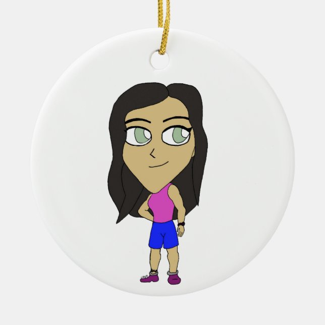 Adorno De Cerámica chibi (Frente)