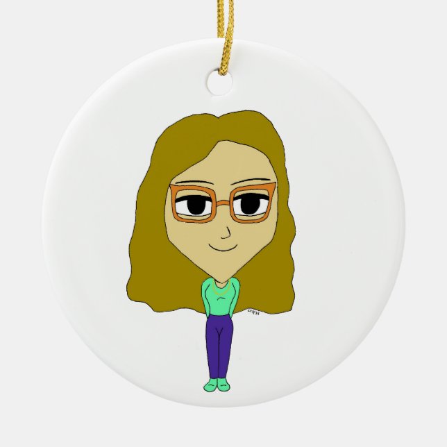 Adorno De Cerámica chibi (Frente)