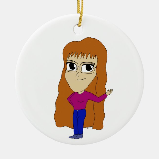 Adorno De Cerámica chibi (Frente)