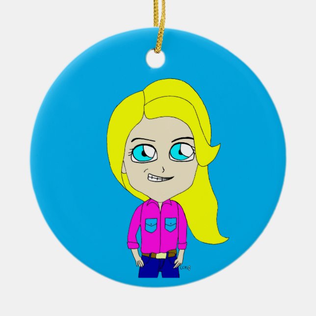 Adorno De Cerámica chibi (Frente)