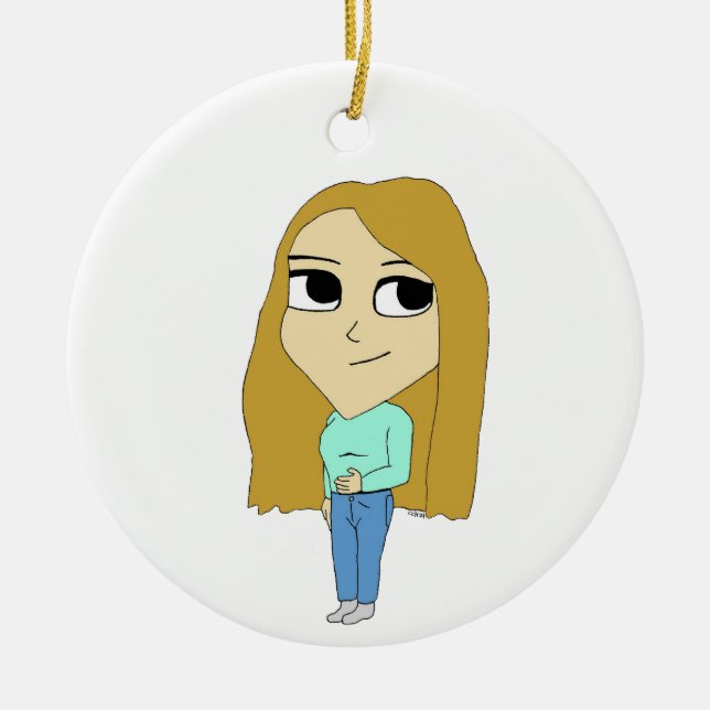 Adorno De Cerámica chibi (Frente)