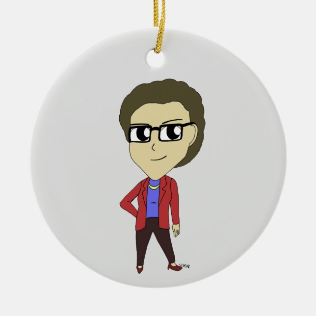 Adorno De Cerámica chibi (Frente)