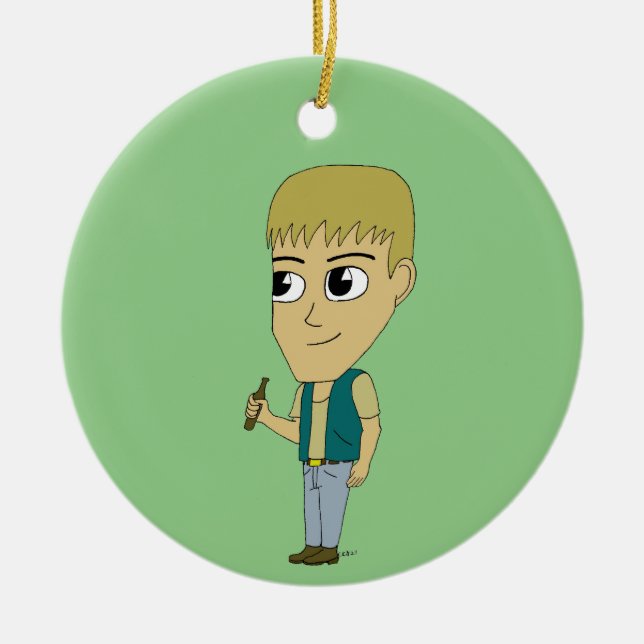 Adorno De Cerámica chibi (Frente)