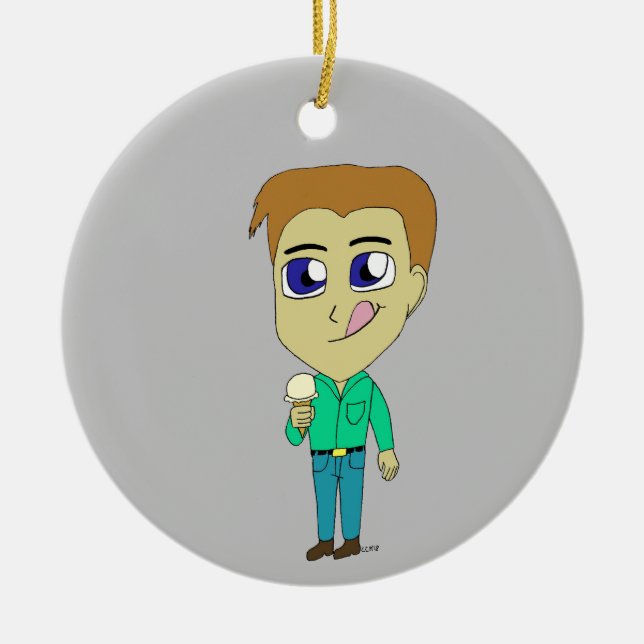 Adorno De Cerámica chibi (Frente)