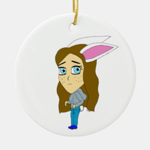 Adorno De Cerámica chibi bunnygirl