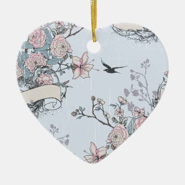 Adorno De Cerámica chic en tonos pastel (Frente)