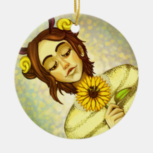 Adorno De Cerámica Chica Abeja
