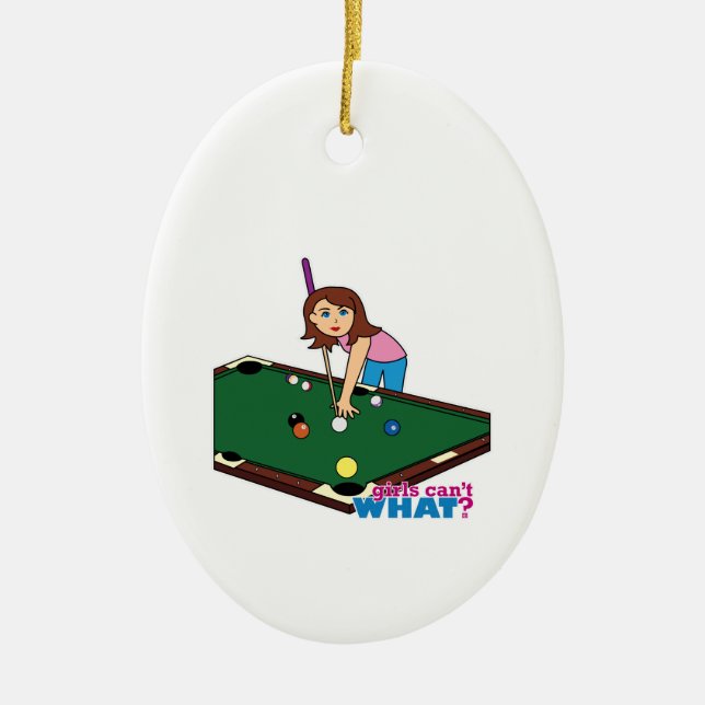 Adorno De Cerámica Chica Billiards (Frente)