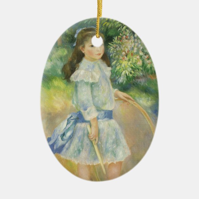 Adorno De Cerámica Chica con Hoop de Pierre Renoir, Bella Artes de la (Frente)