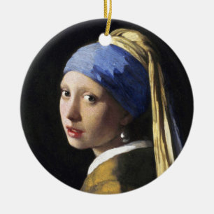 Adorno De Cerámica Chica con Pearl Earring, Jan Vermeer