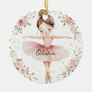 Adorno De Cerámica Chica de ballet personalizado