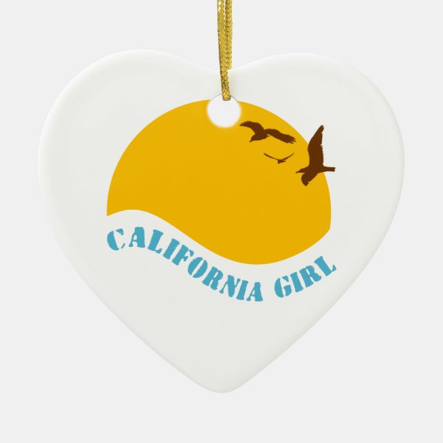 Adorno De Cerámica Chica de California (Frente)