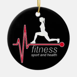 Adorno De Cerámica Chica de fitness
