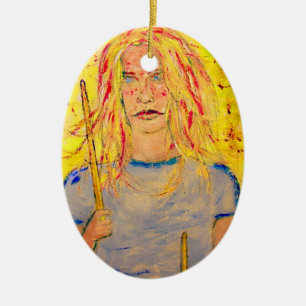 Adorno De Cerámica chica de tambores