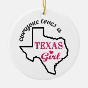 Adorno De Cerámica Chica de Texas
