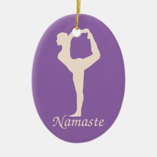 Adorno De Cerámica Chica de yoga