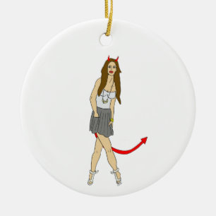 Adorno De Cerámica chica diablo