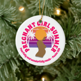 Adorno De Cerámica CHICA EMBARAZADA SUMER Biblia cristiana Verso