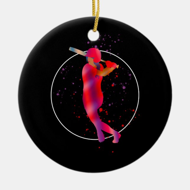 Adorno De Cerámica Chica en Bat (Frente)