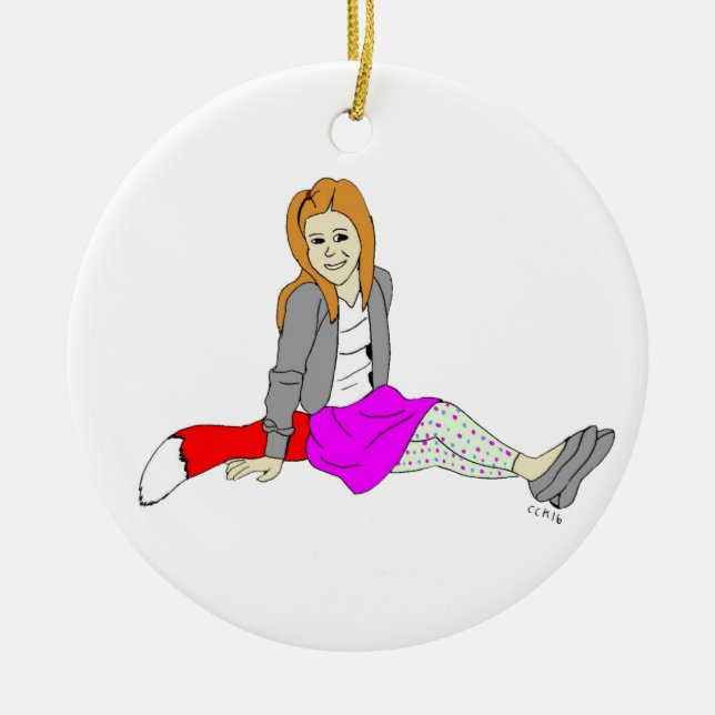 Adorno De Cerámica chica foxy (Frente)