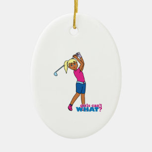 Adorno De Cerámica chica Golfer 3