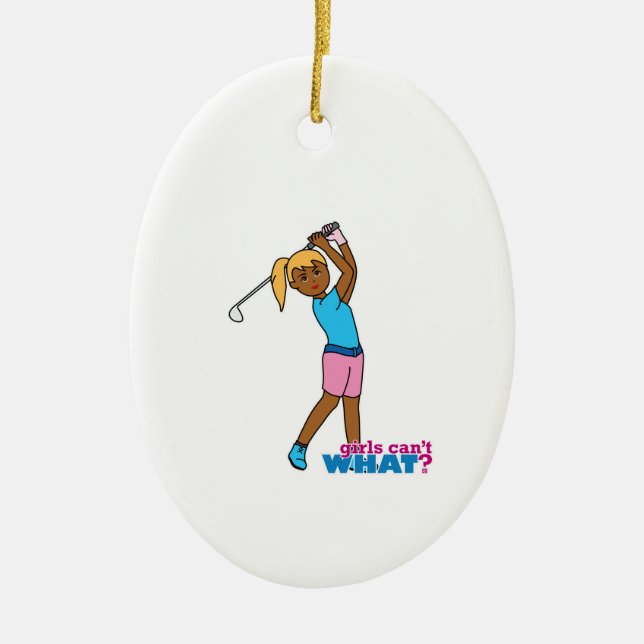 Adorno De Cerámica chica Golfer 4 (Frente)