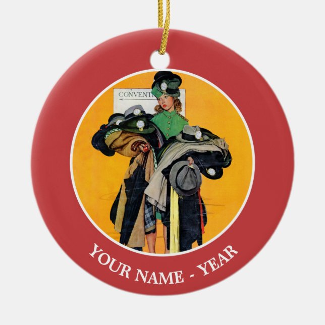 Adorno De Cerámica Chica Hatcheck (Frente)