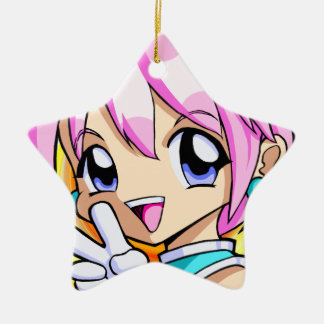 Adorno De Cerámica Chica lindo del animado