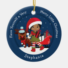 Adorno De Cerámica Chica multicultural Elf