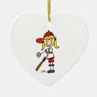 Chica Pegue La Figura De Béisbol En El Bat