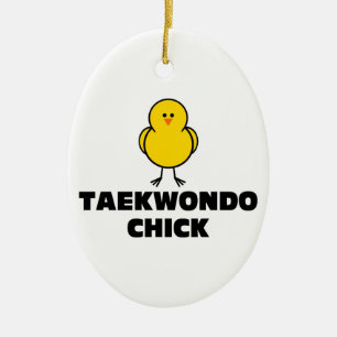 Adorno De Cerámica Chica Taekwondo