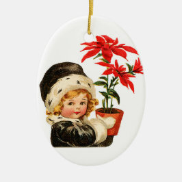 Adorno De Cerámica chica y planta adorables del vintage