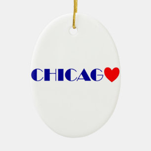 Adorno De Cerámica chicago j'aime