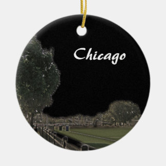 Adorno De Cerámica Chicago Park Blackened Skies