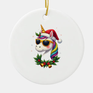 Adorno De Cerámica Chicas Chicos Unicornio Navidad Santa Mono Niños