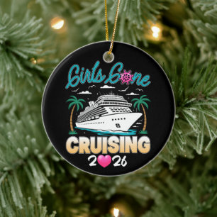 Adorno De Cerámica Chicas Crucero 2026 Amigas a Crucero Combinadas 