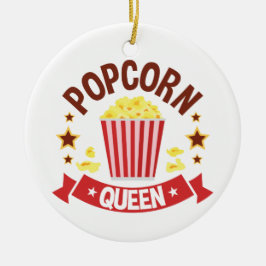 Adorno De Cerámica Chicas de Cute Popcorn Queen Lover
