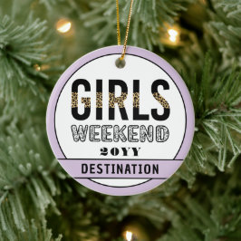 Adorno De Cerámica Chicas de fin de semana Chicas personalizados viaj