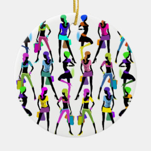 Adorno De Cerámica Chicas de glamour de compras