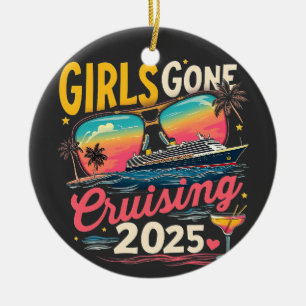 Adorno De Cerámica Chicas de viaje en crucero 2025 Viaje de chicas