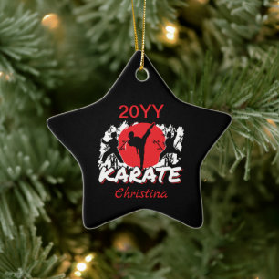 Adorno De Cerámica Chicas Karate - Tema japonés patriótico