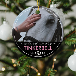 Adorno De Cerámica Chicas Mejor Amigo Memorial de Caballo Keepsake