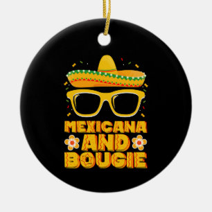 Adorno De Cerámica Chicas Mexicanas Y Mexicanas Elegantes Cinco De Ma